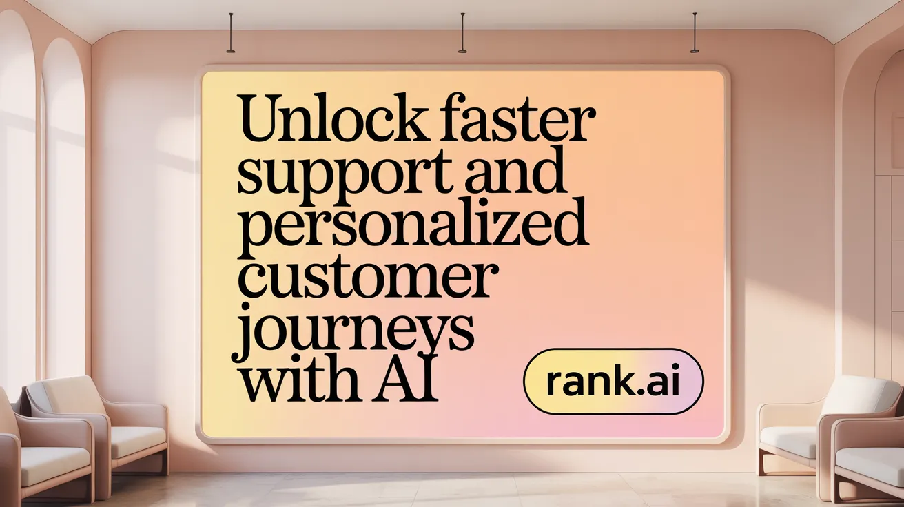 Unlock Faster Support and Personalized Customer Journeys with AI
