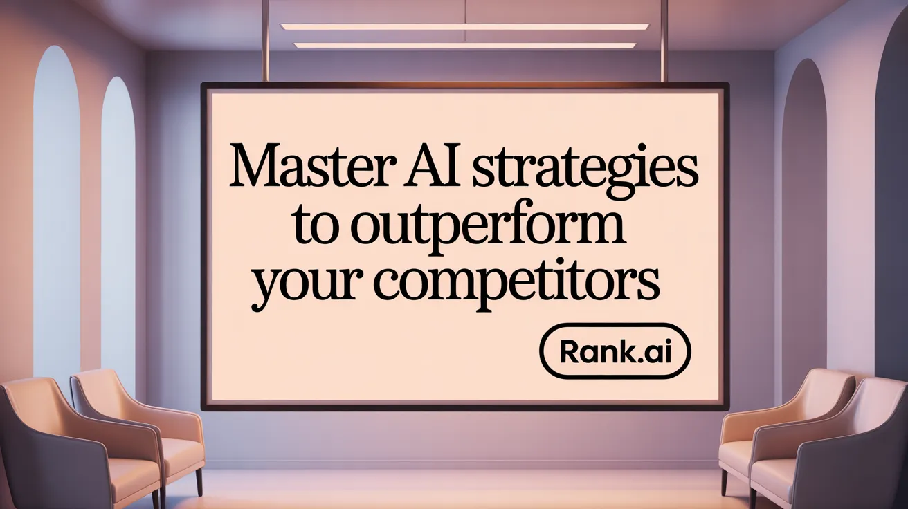 Master AI Strategies to Outperform Your Competitors