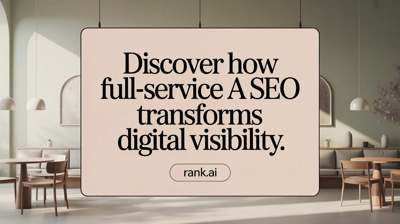 Discover How Full-Service AI SEO Transforms Digital Visibility
