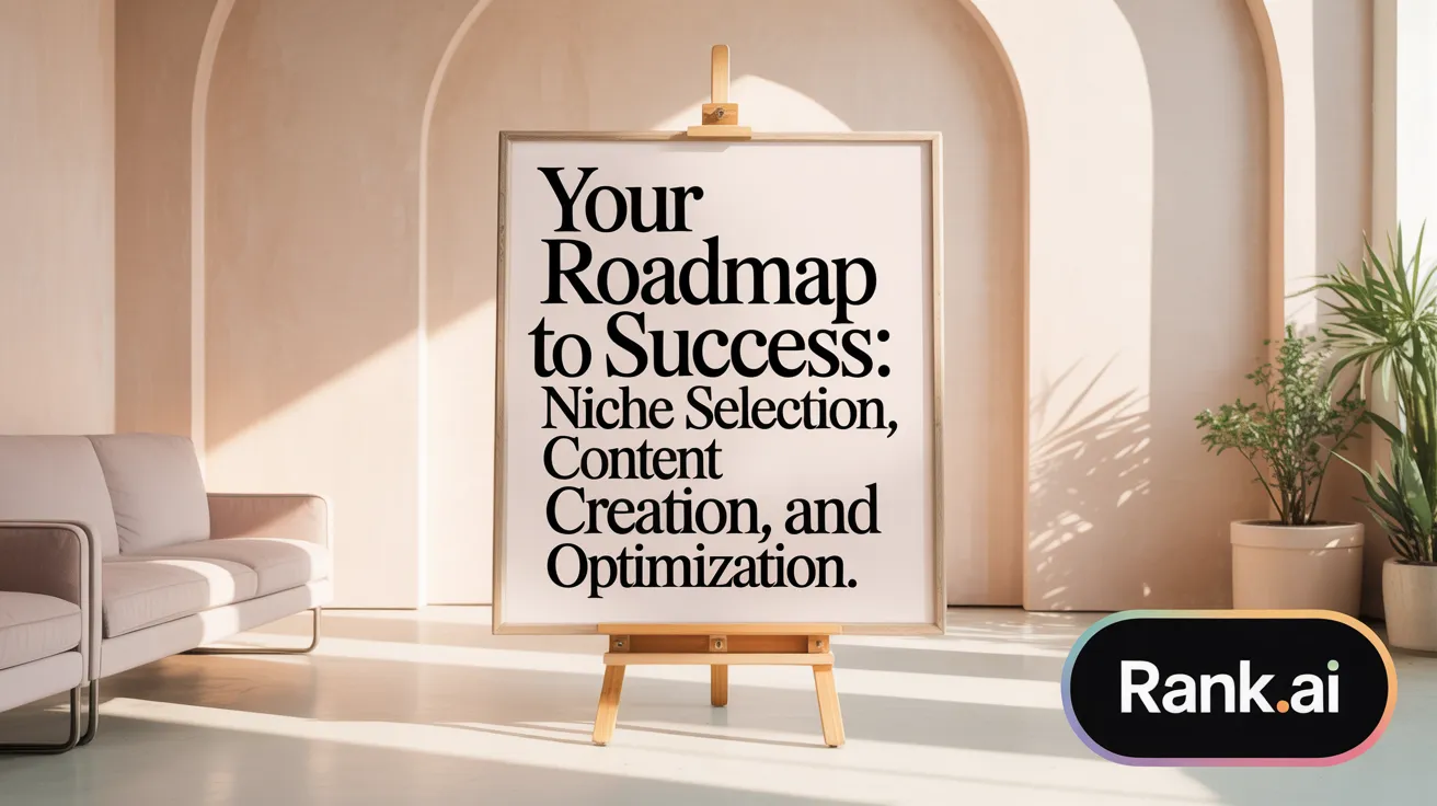 Your Roadmap to Success: Niche Selection, Content Creation, and Optimization