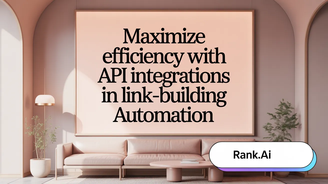 Maximize Efficiency with API Integrations in Link-Building Automation