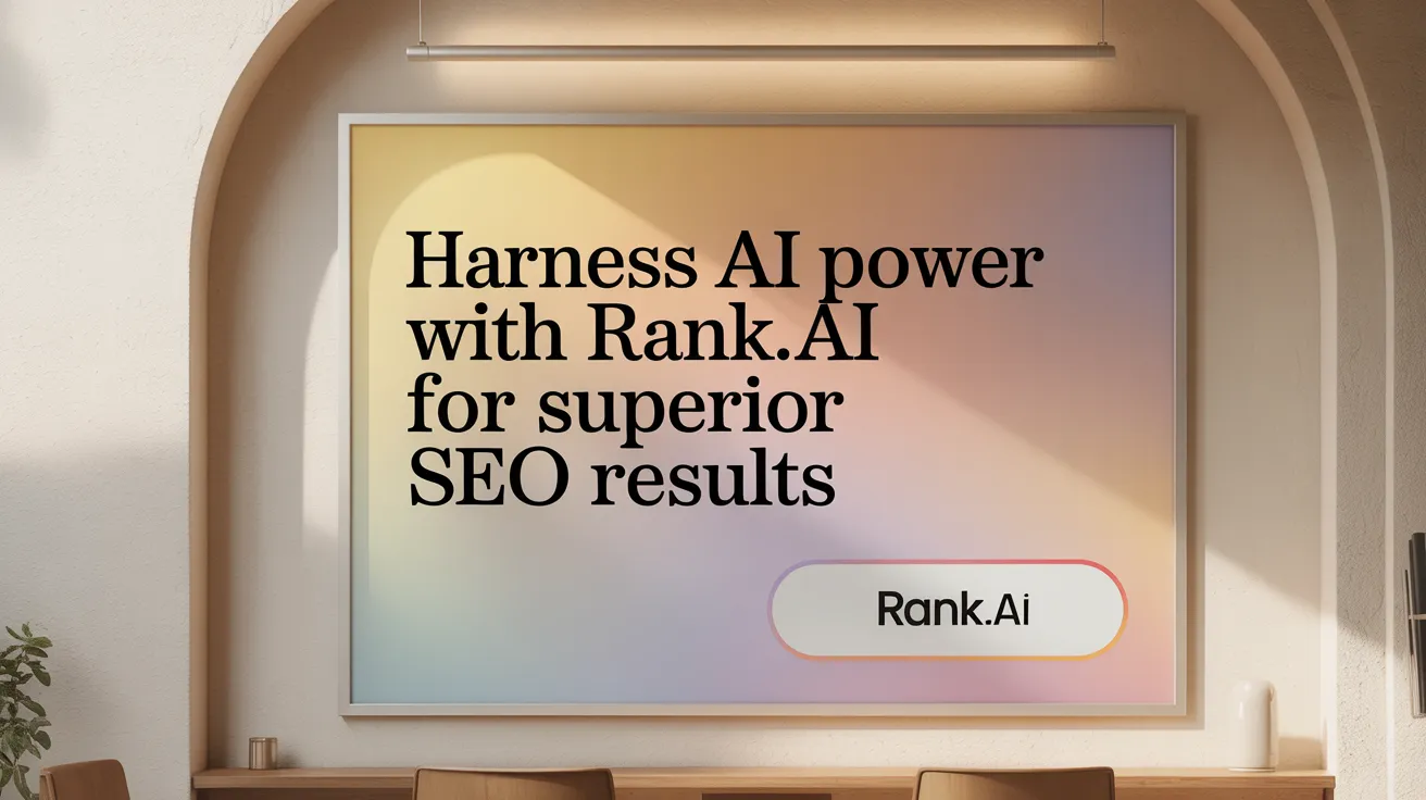 Harness AI Power with Rank.ai for Superior SEO Results