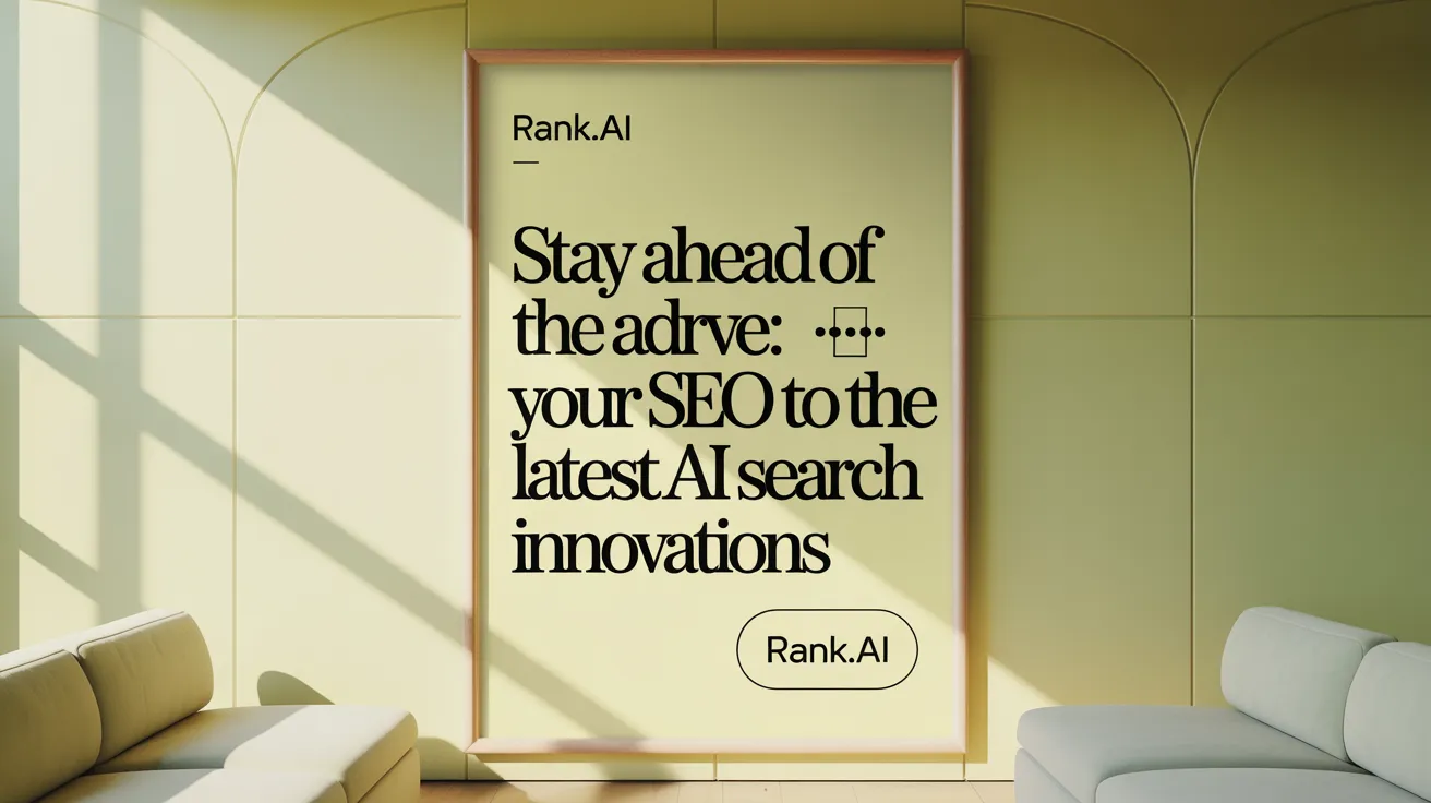 Stay ahead of the curve: Adapt your SEO to the latest AI search innovations