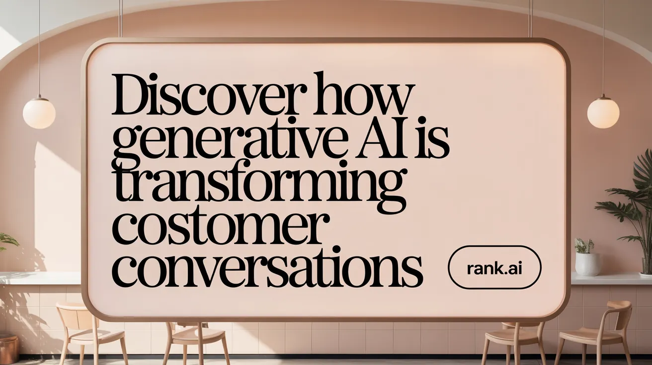 Discover How Generative AI is Transforming Customer Conversations