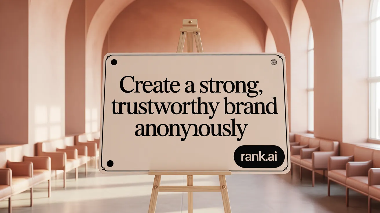 Create a Strong, Trustworthy Brand Anonymously