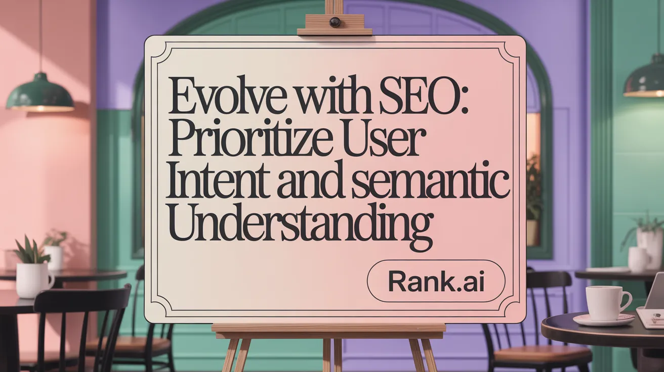 Evolve with SEO: Prioritize User Intent and Semantic Understanding