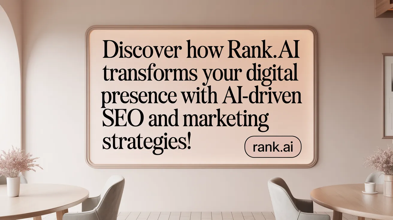 Discover how Rank.ai transforms your digital presence with AI-driven SEO and marketing strategies!