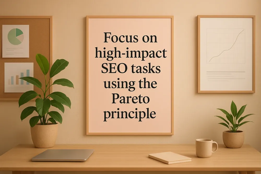 Focus on high-impact SEO tasks using the Pareto principle