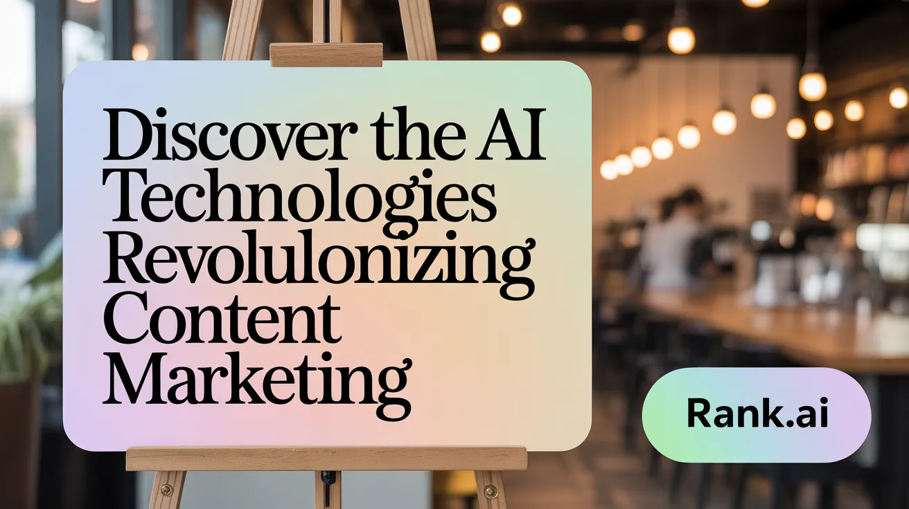 Discover the AI Technologies Revolutionizing Content Marketing