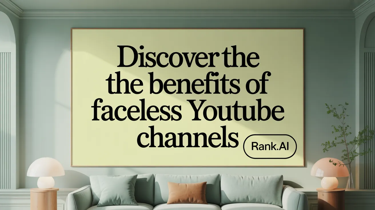 Discover the Benefits of Faceless YouTube Channels