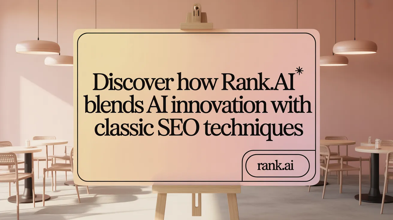 Discover How Rank.ai Blends AI Innovation with Classic SEO Techniques
