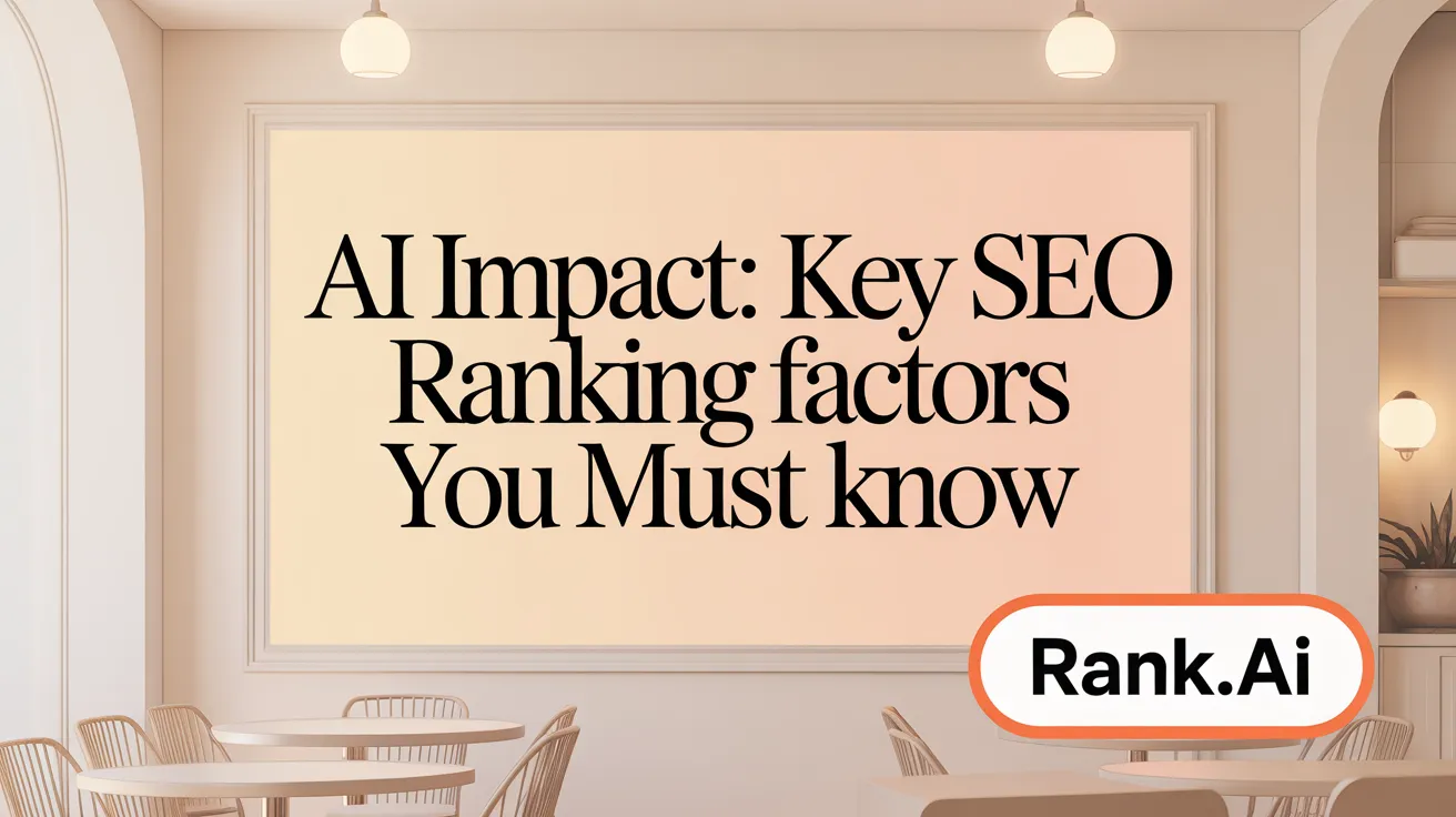 AI Impact: Key SEO Ranking Factors You Must Know