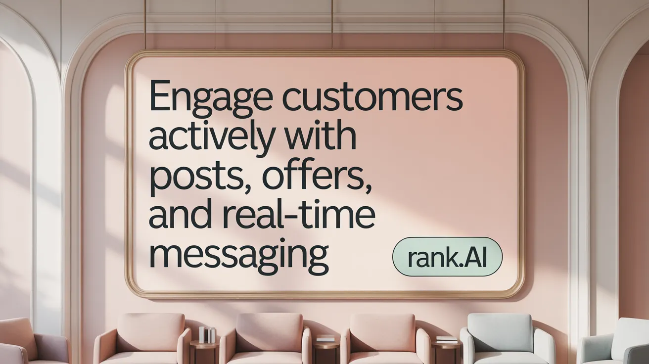 Engage Customers Actively with Posts, Offers, and Real-Time Messaging