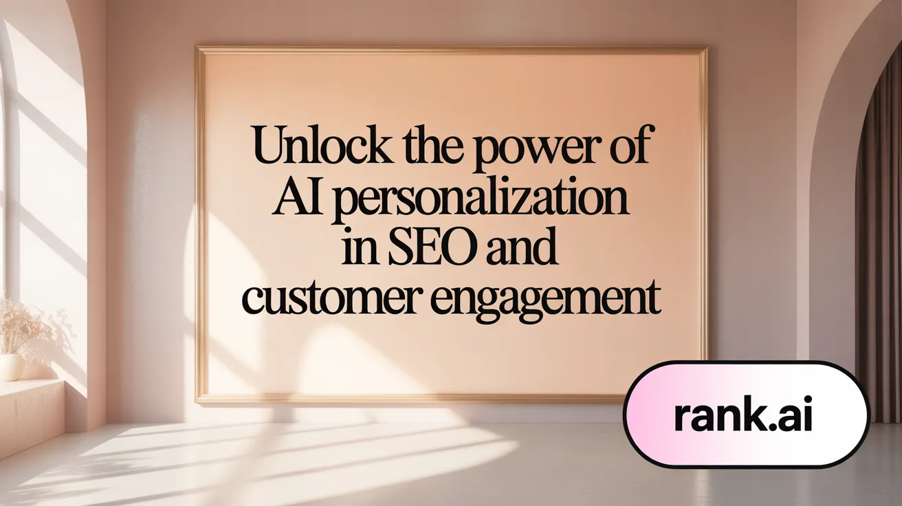Unlock the Power of AI Personalization in SEO and Customer Engagement