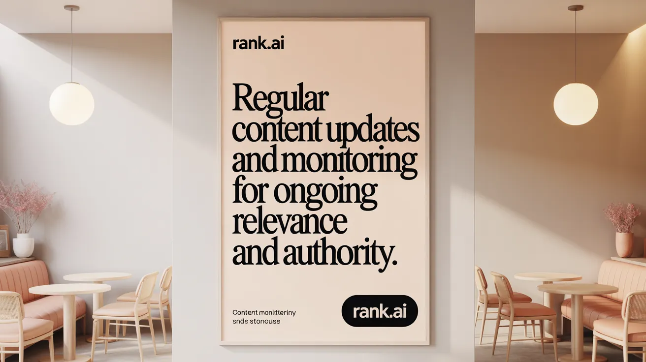 Regular Content Updates and Monitoring for Ongoing Relevance and Authority