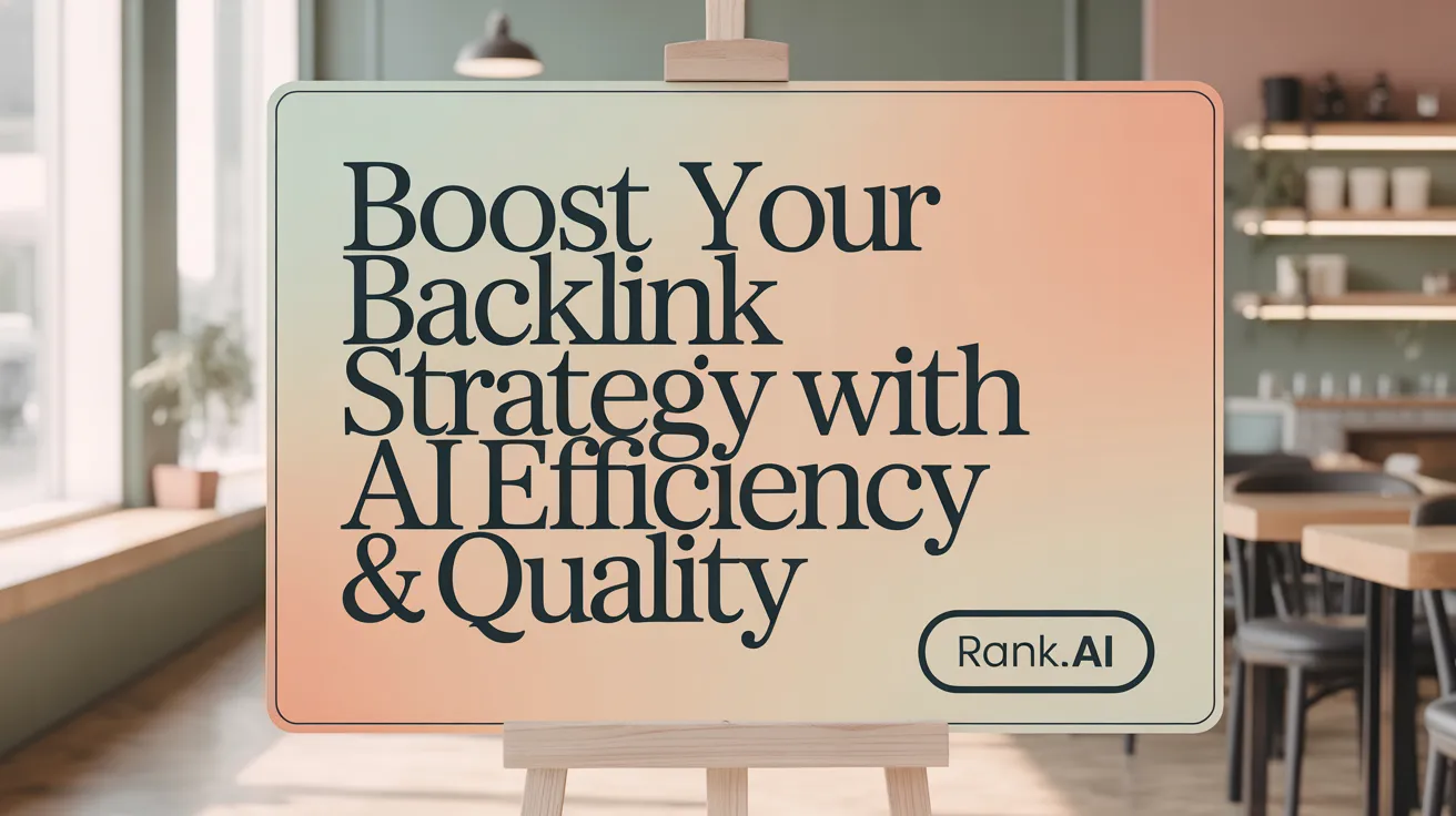 Boost Your Backlink Strategy with AI Efficiency &amp; Quality