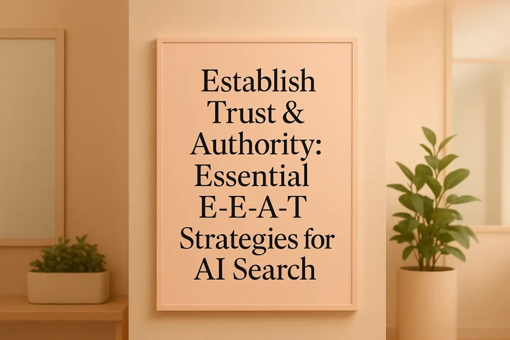 Establish Trust &amp; Authority: Essential E-E-A-T Strategies for AI Search