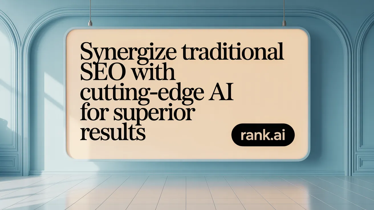 Synergize Traditional SEO with Cutting-Edge AI for Superior Results