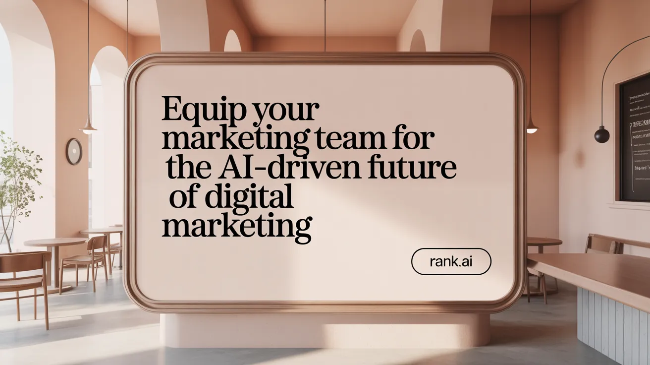 Equip Your Marketing Team for the AI-Driven Future of Digital Marketing