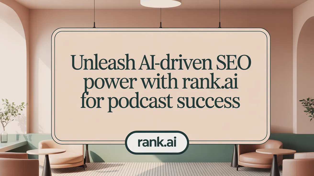 Unleash AI-Driven SEO Power with Rank.ai for Podcast Success