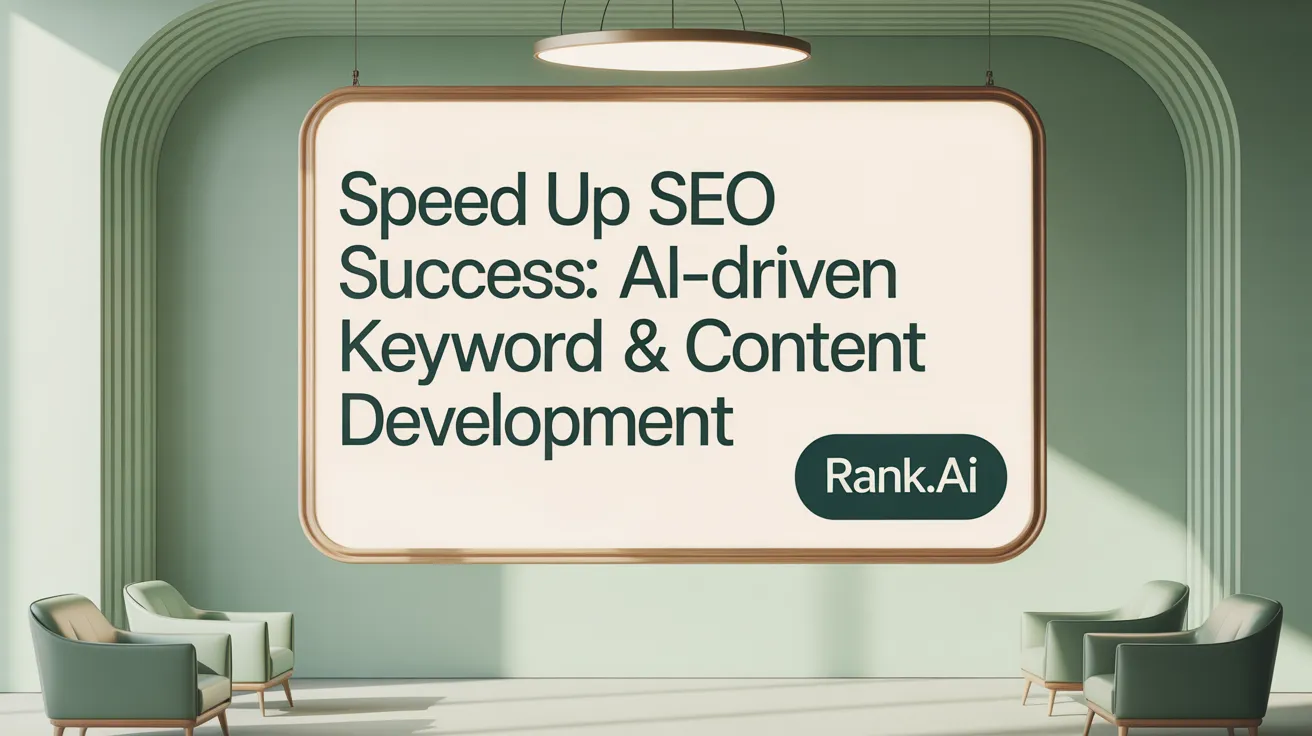 Speed Up SEO Success: AI-Driven Keyword &amp; Content Development