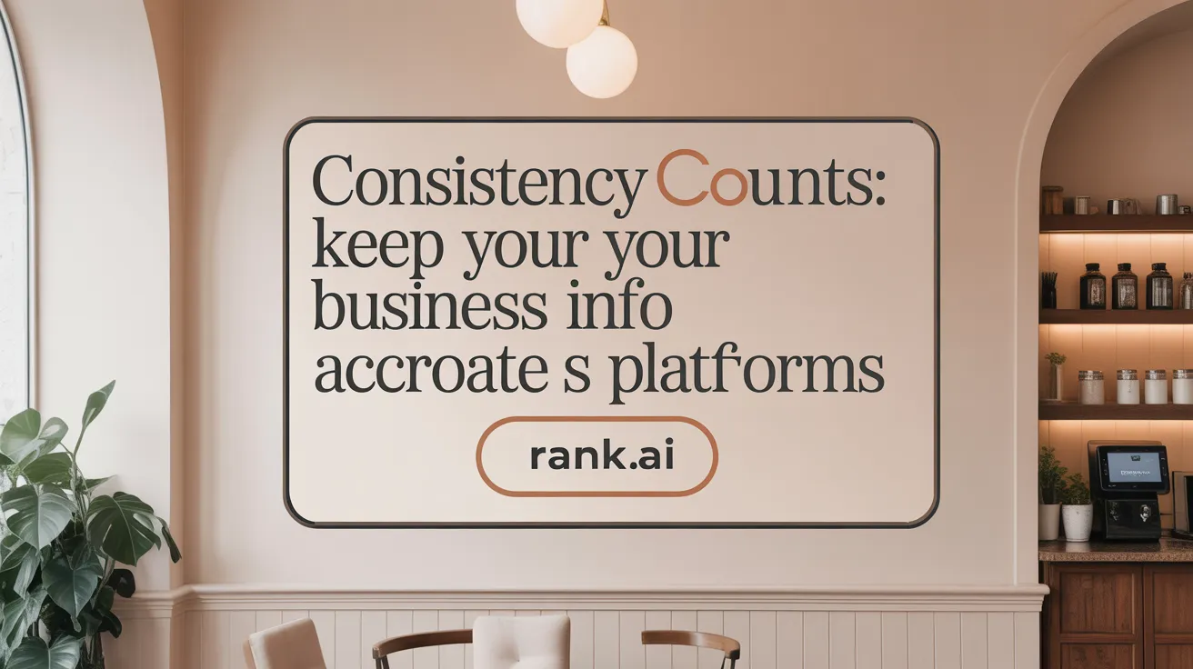 Consistency Counts: Keep Your Business Info Accurate Across Platforms