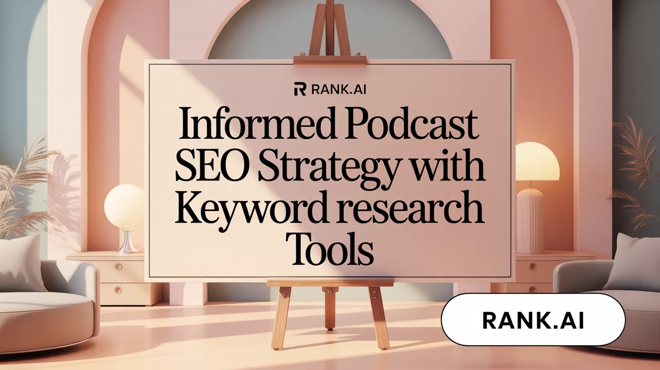 Informed Podcast SEO Strategy with Keyword Research Tools.