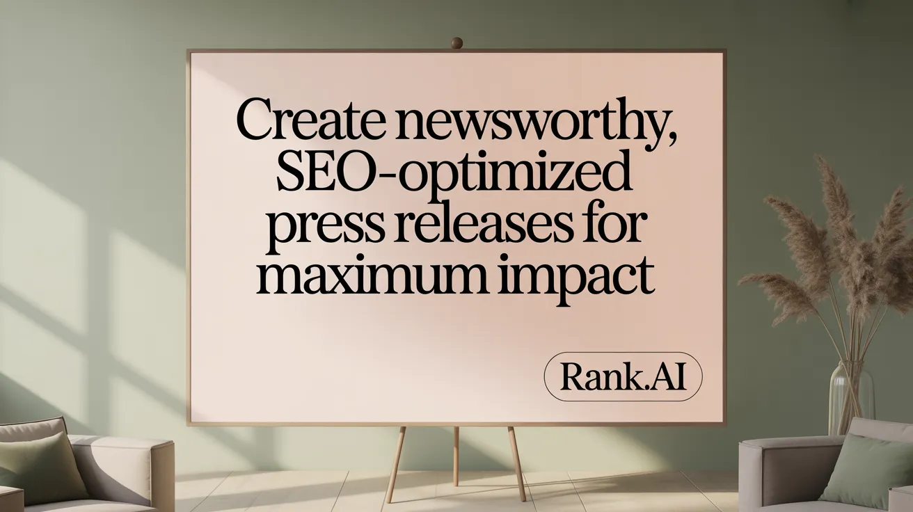Create Newsworthy, SEO-Optimized Press Releases for Maximum Impact