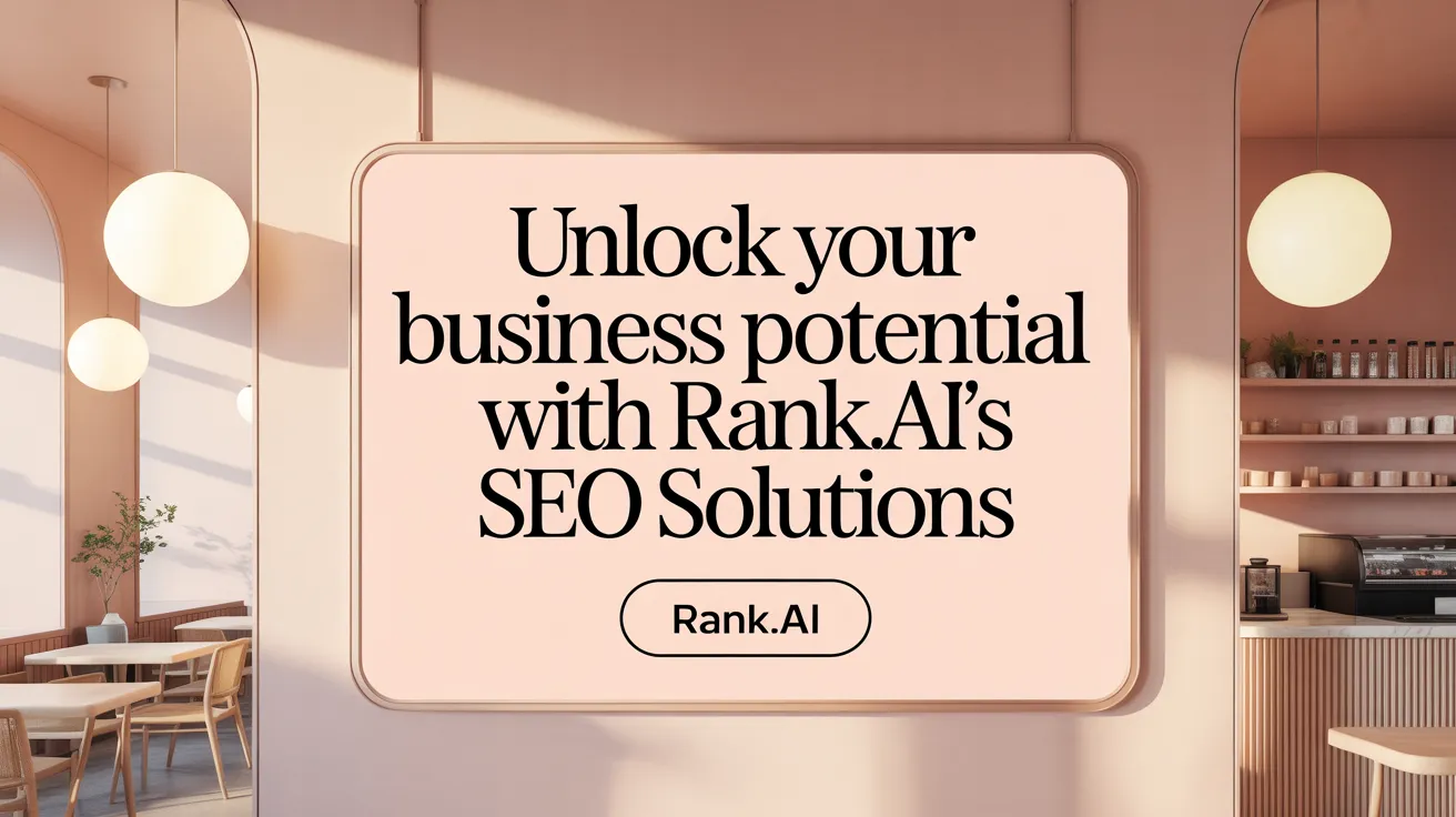 Unlock Your Business Potential with Rank.ai's SEO Solutions
