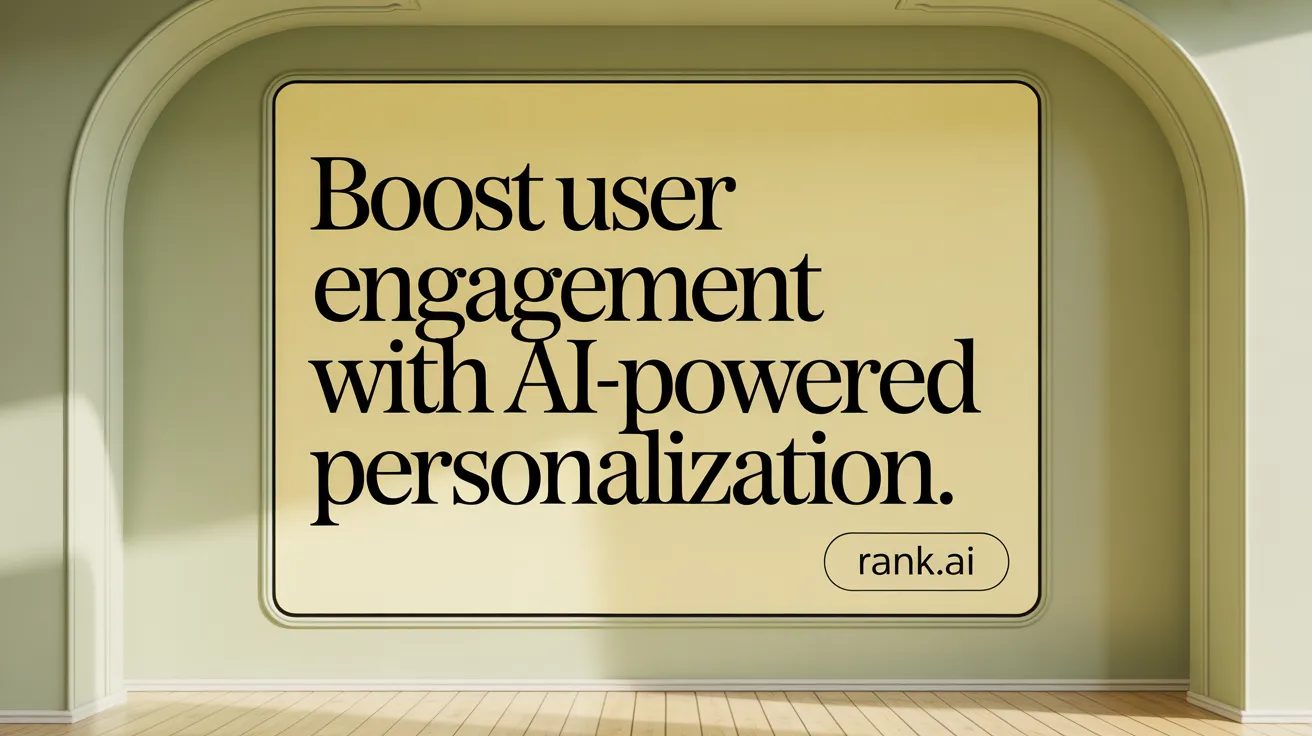 Boost User Engagement with AI-Powered Personalization