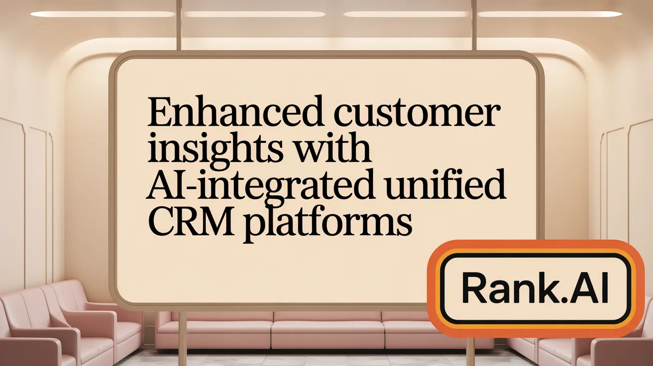 Enhanced Customer Insights with AI-Integrated Unified CRM Platforms