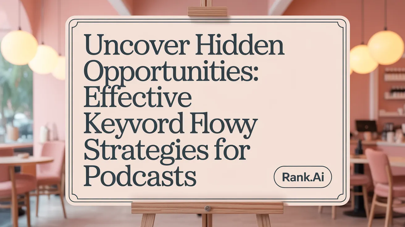 Uncover Hidden Opportunities: Effective Keyword Strategies for Podcasts