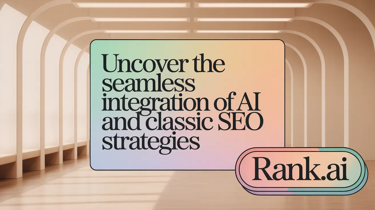 Uncover the seamless integration of AI and classic SEO strategies