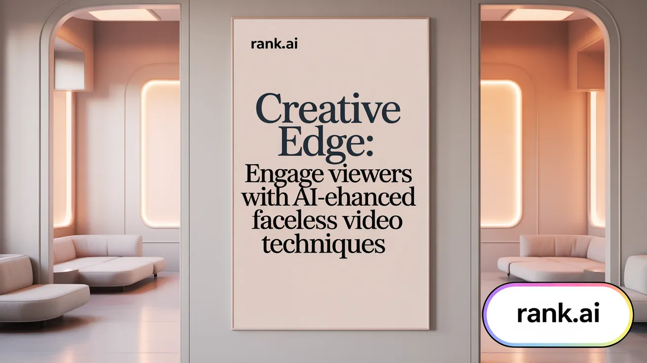 Creative Edge: Engage Viewers with AI-Enhanced Faceless Video Techniques