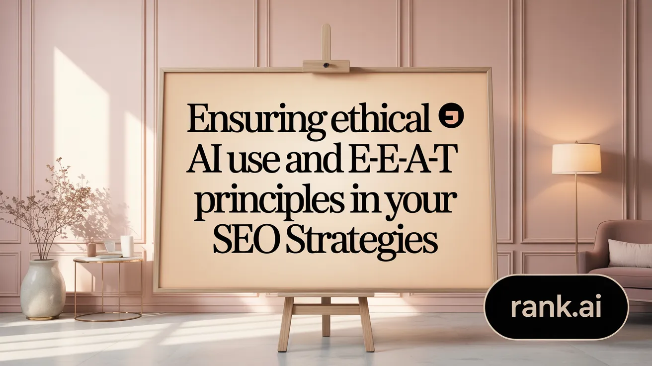 Ensuring Ethical AI Use and E-E-A-T Principles in Your SEO Strategies