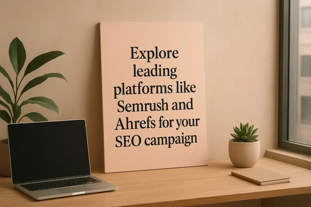 Explore leading platforms like Semrush and Ahrefs for your SEO campaign