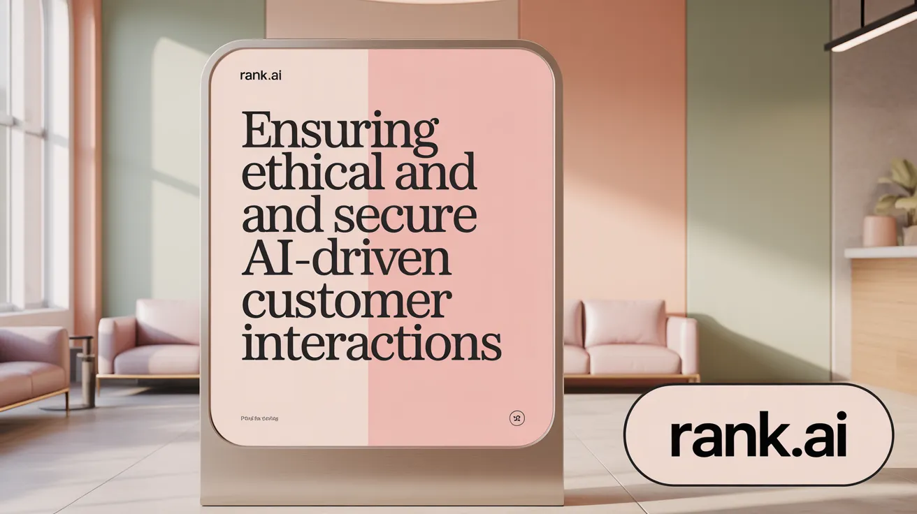 Ensuring Ethical and Secure AI-Driven Customer Interactions