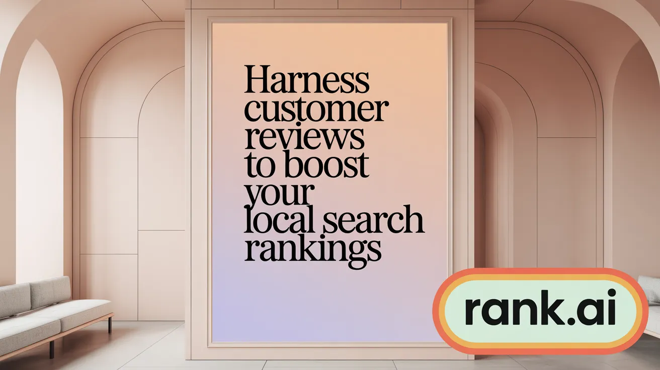 Harness Customer Reviews to Boost Your Local Search Rankings