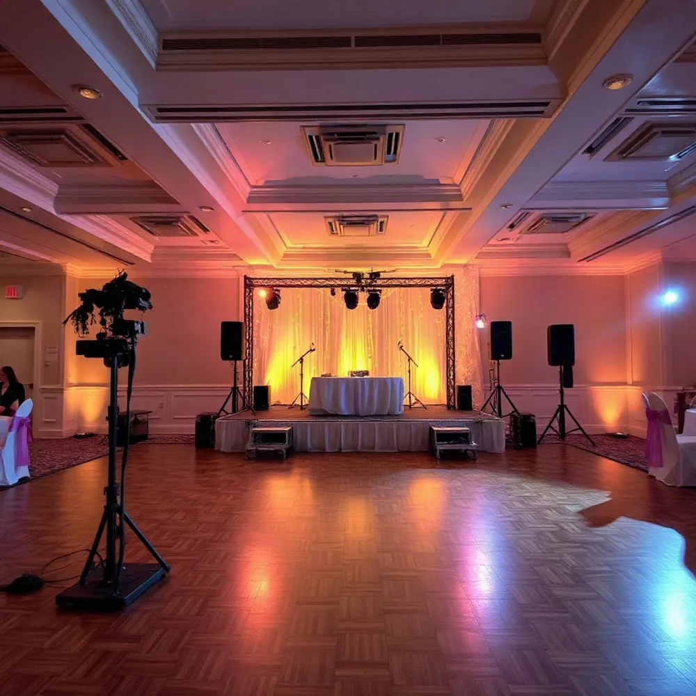 Onze ervaren DJ's zorgen voor de perfecte muzikale sfeer en een onvergetelijke dansvloer die al jouw bruiloftsgasten samenbrengt.