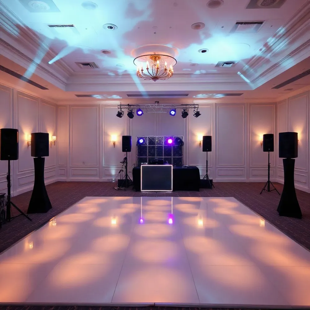 Met licht, geluid, beeld, dj en een verlichte dansvloer op één plek houd je de voorbereiding overzichtelijk en afgestemd op jullie feest.