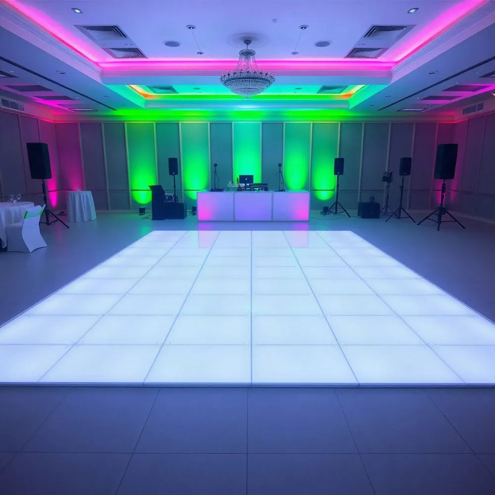 Ontdek hoe wij met onze verlichte dansvloeren en professionele totaalpakketten zorgen voor een zorgeloze en betaalbare danservaring op jouw evenement.