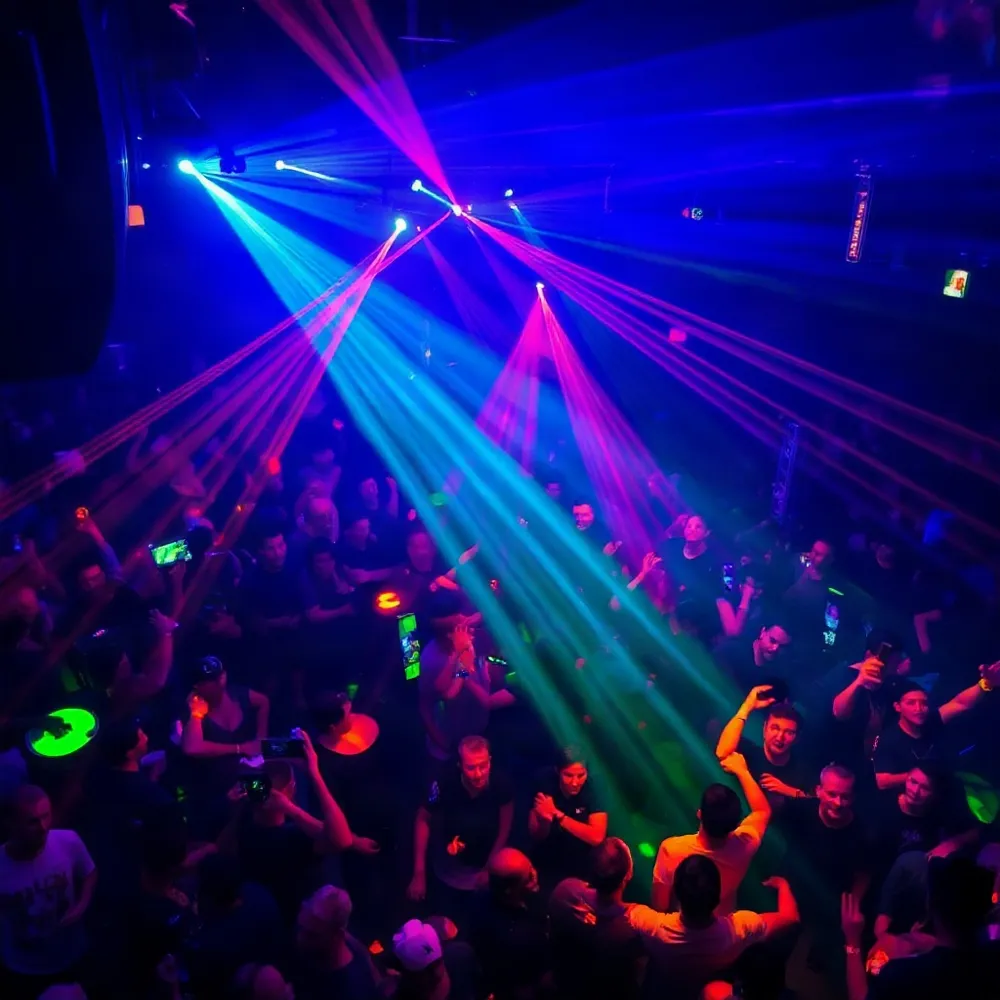 De Patronen LED Dansvloer is de meest budgetvriendelijke keuze met 24 vaste kleuren-LEDs per vierkante meter, honderden wisselende patronen en een robuuste bouw, perfect voor een energiek themafeest of retro bruiloft.