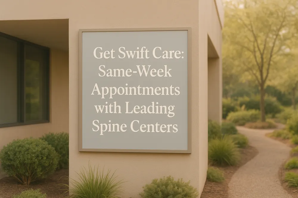 Get Swift Care: Same-Week Appointments with Leading Spine Centers