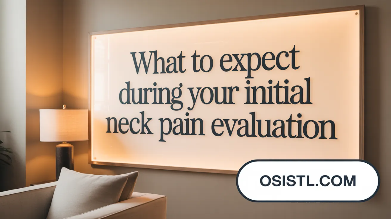 What to Expect During Your Initial Neck Pain Evaluation