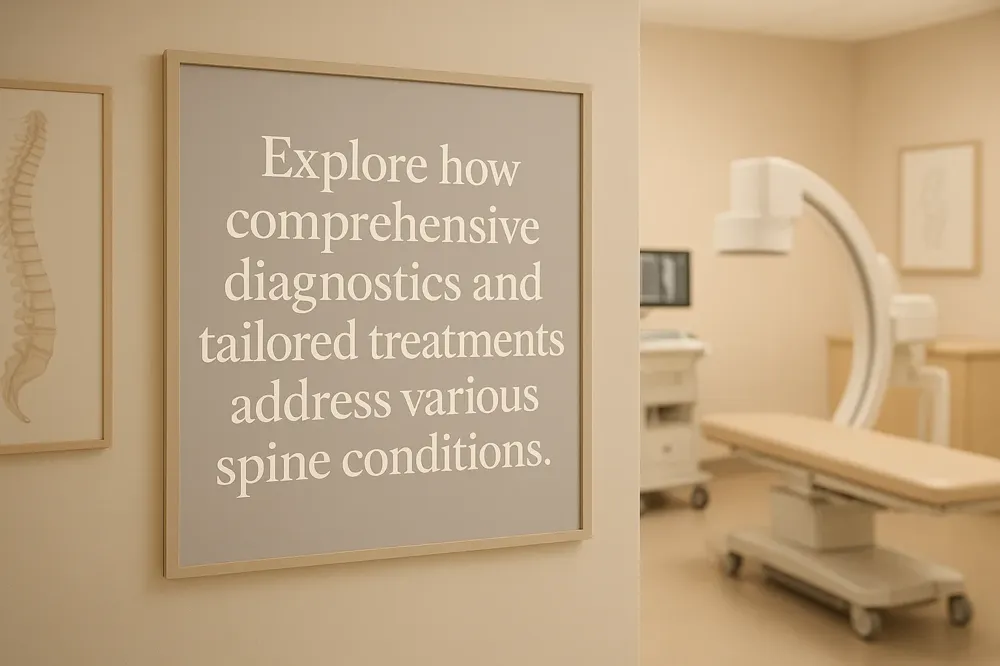 Explore how comprehensive diagnostics and tailored treatments address various spine conditions.