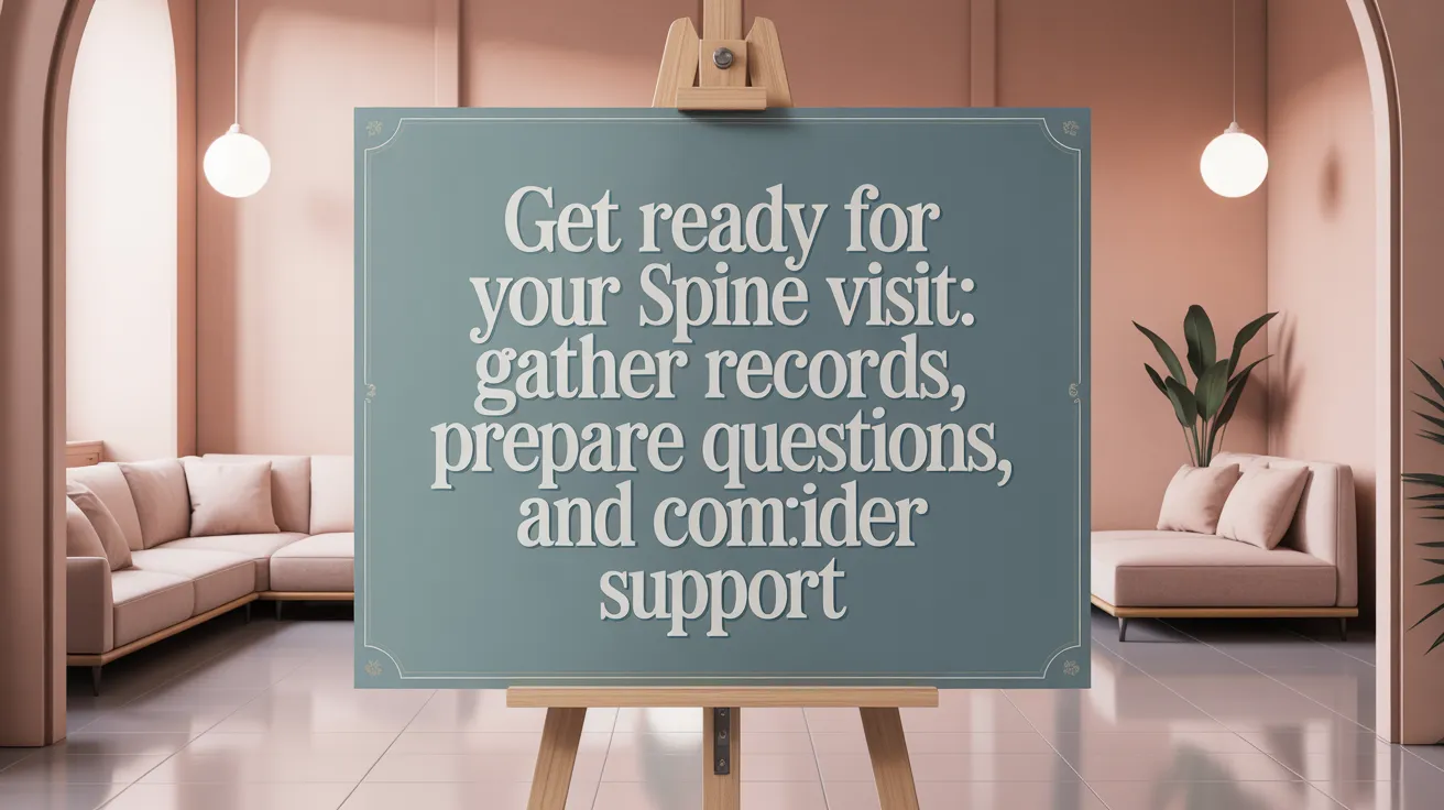 Get Ready for Your Spine Visit: Gather Records, Prepare Questions, and Consider Support