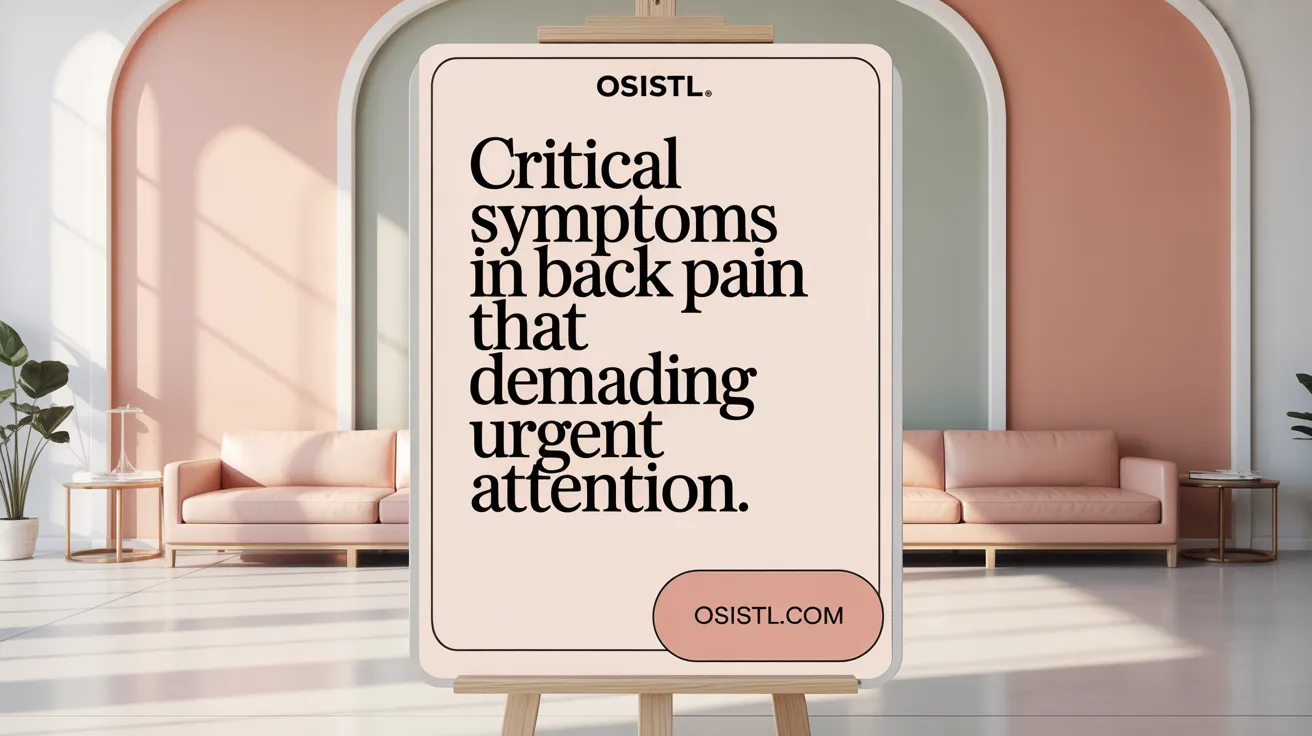 Critical Symptoms in Back Pain That Demand Urgent Attention