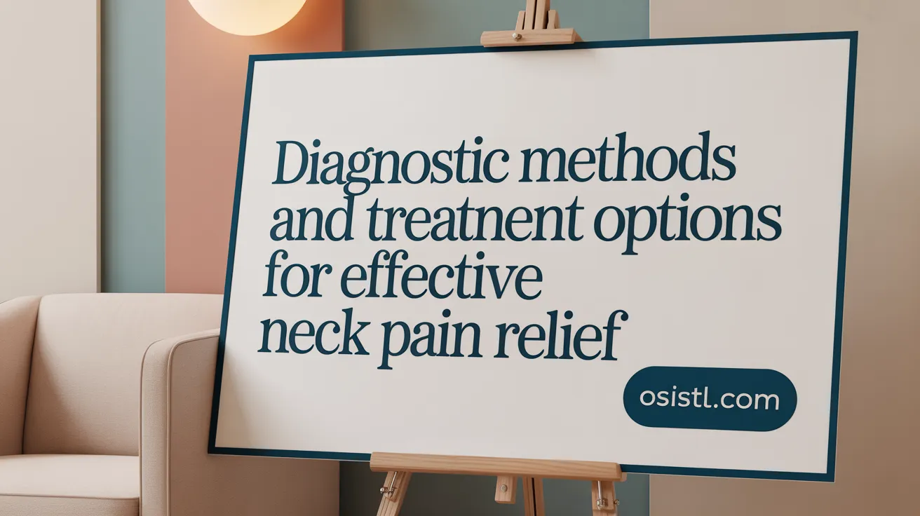 Diagnostic Methods and Treatment Options for Effective Neck Pain Relief