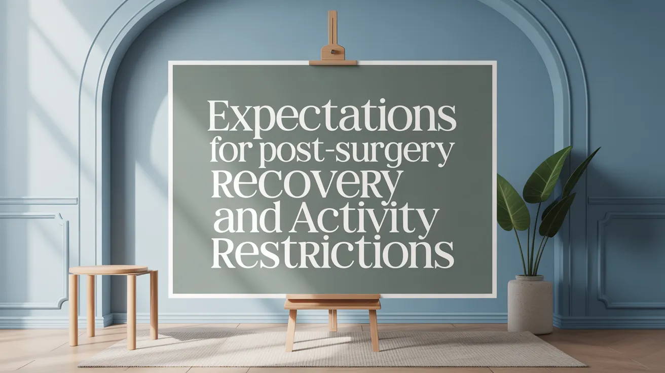 Expectations for Post-Surgery Recovery and Activity Restrictions