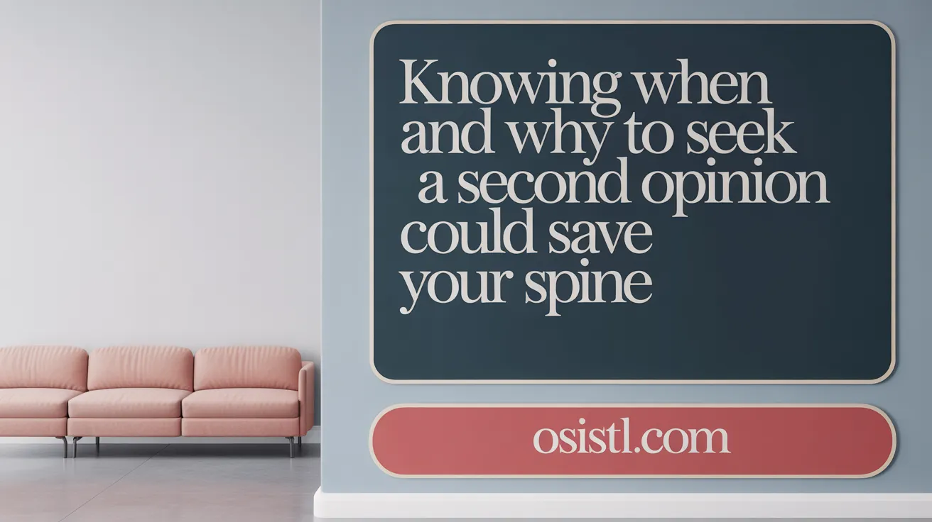 Knowing When and Why to Seek a Second Opinion Could Save Your Spine